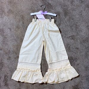 NWT Persnickety Pocket of Posies Ivory Lace Pants